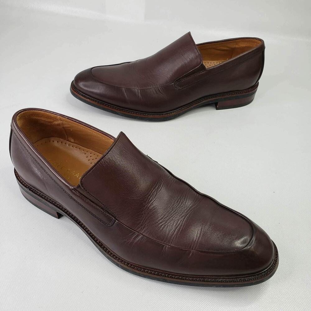 Cole Haan Men's Size 10 Madison Split Venetian II Slip-On Loafers Brown Leather